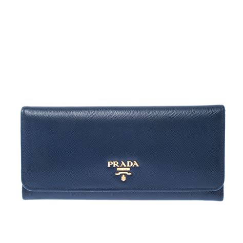 prada leather wallet blue|buy prada wallet online.